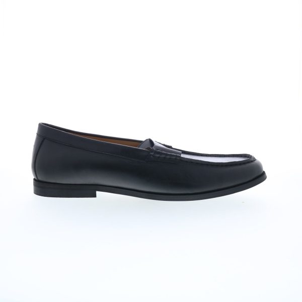 Rustic Asphalt Rail Road R99100 Mens Black Loafers & Slip Ons Penny Shoes Online Sale