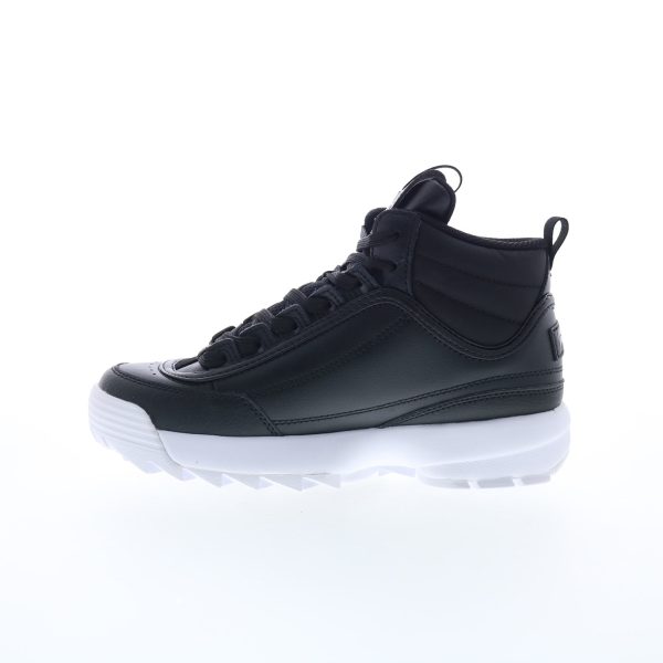 Fila Disruptor II Mid 5XM02360-013 Womens Black Lifestyle Sneakers Shoes For Sale - Image 3