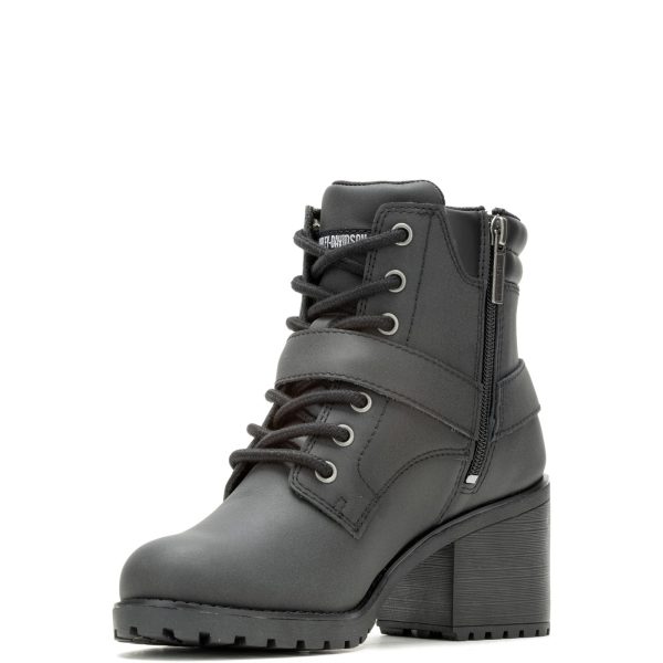 Harley-Davidson Howell 5  Flash D87277 Womens Black Leather Motorcycle Boots For Sale - Image 5
