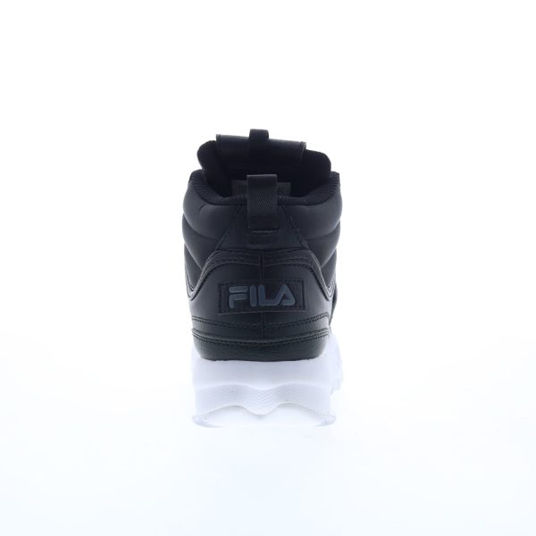 Fila Disruptor II Mid 5XM02360-013 Womens Black Lifestyle Sneakers Shoes For Sale - Image 4