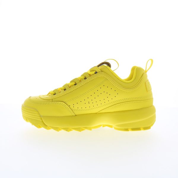 Fila Disruptor II Premium Womens Yellow Lifestyle Sneakers Shoes Supply - Image 3