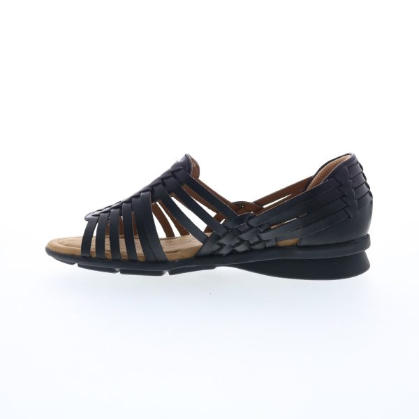 Comfortiva Putnam CT0037001 Womens Black Wide Leather Loafer Flats Shoes For Sale - Image 3