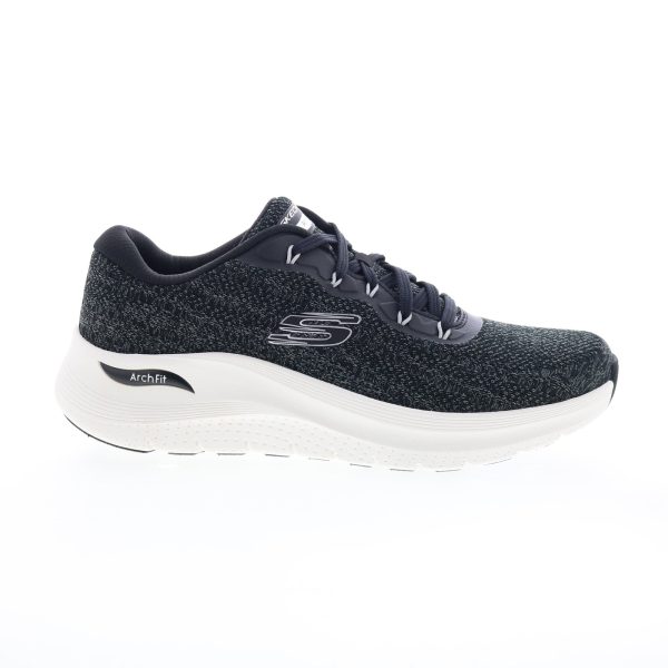Skechers Arch Fit 2.0 Road Wave 232701 Mens Black Lifestyle Sneakers Shoes Fashion