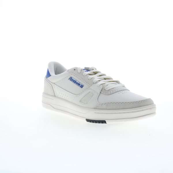 Reebok LT Court Mens Beige Leather Lace Up Lifestyle Sneakers Shoes For Cheap - Image 2