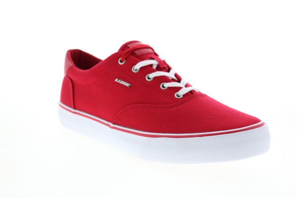 Lugz Flip MFLIPC-6330 Mens Red Canvas Lace Up Lifestyle Sneakers Shoes Online now - Image 2