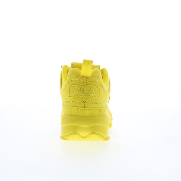 Fila Disruptor II Premium Womens Yellow Lifestyle Sneakers Shoes Supply - Image 4