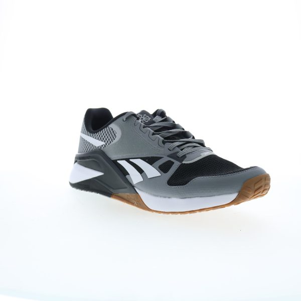 Reebok Nano 6000 Mens Black Canvas Lace Up Lifestyle Sneakers Shoes Online now - Image 2