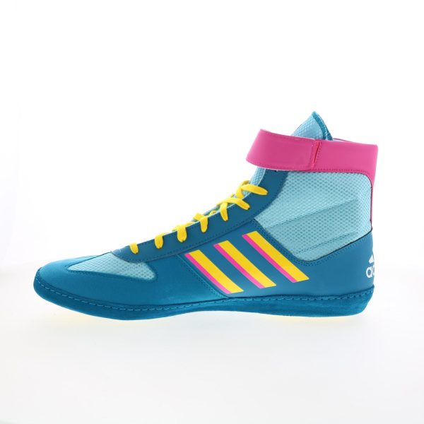 Adidas Combat Speed 5 G25907 Mens Blue Synthetic Athletic Wrestling Shoes Discount - Image 3
