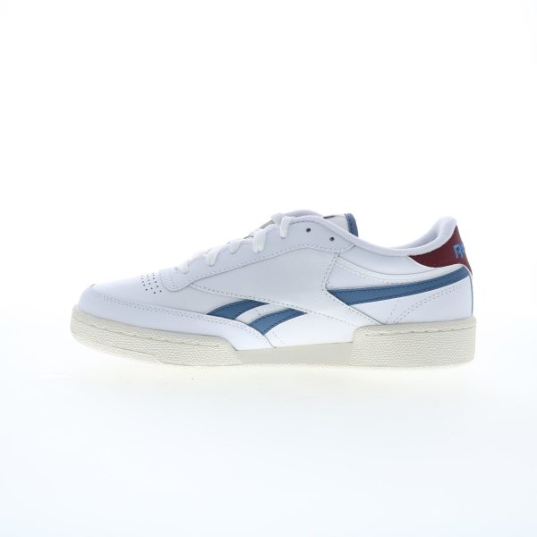 Reebok Club C Revenge Mens White Leather Lace Up Lifestyle Sneakers Shoes For Cheap - Image 5