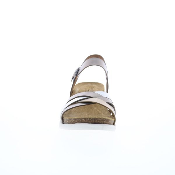 Comfortiva Salvina CT0044298 Womens Silver Leather Wedges Sandals Shoes Online Hot Sale - Image 2