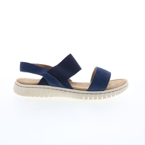 Comfortiva Charlee CT0031607 Womens Blue Wide Nubuck Sport Sandals Shoes Online Sale