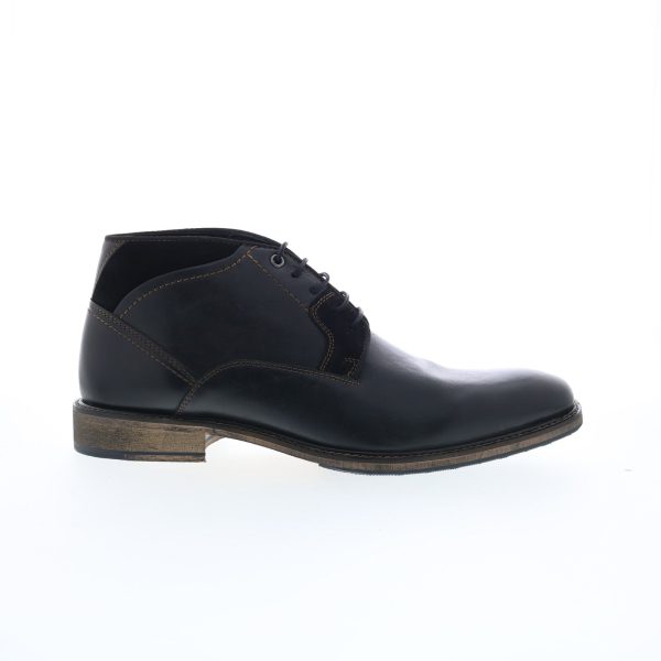 Testosterone Air Wing T99320 Mens Black Leather Lace Up Chukkas Boots Supply