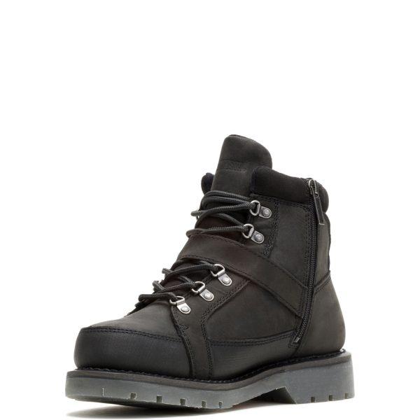 Harley-Davidson Stinson D96281 Mens Black Nubuck Motorcycle Boots Discount - Image 5
