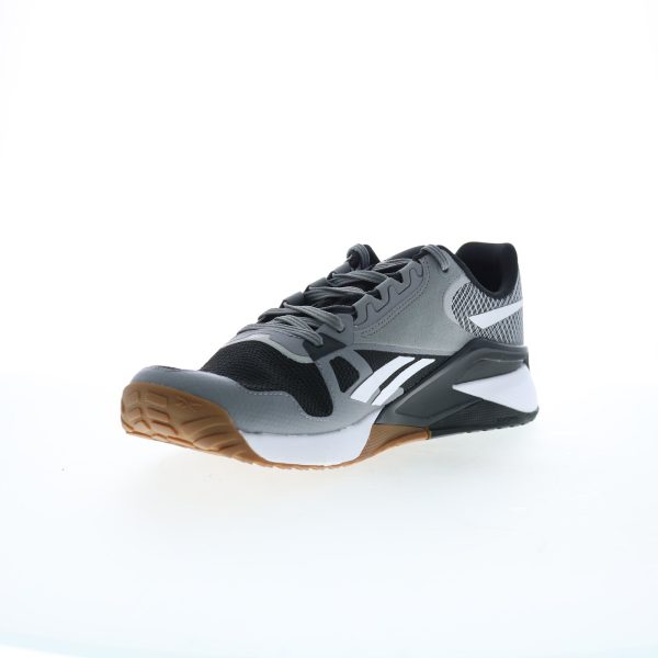 Reebok Nano 6000 Mens Black Canvas Lace Up Lifestyle Sneakers Shoes Online now - Image 4