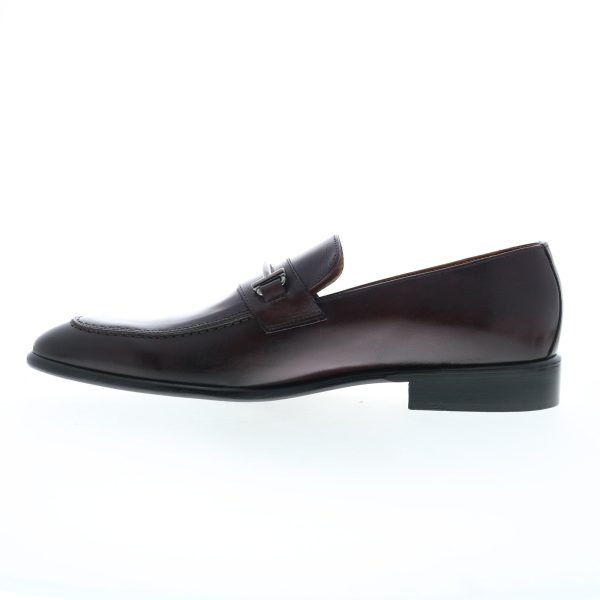 Bruno Magli Sante BM3SNTJ0 Mens Burgundy Loafers & Slip Ons Casual Shoes Online Sale - Image 5