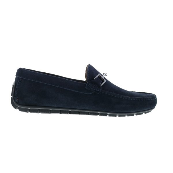 Bruno Magli Xander BM2XANN1 Mens Blue Loafers & Slip Ons Moccasin Shoes Hot on Sale