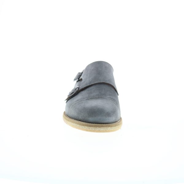 Bruno Magli Maurizio BM2MAUF1 Mens Gray Oxfords & Lace Ups Monk Strap Shoes Cheap - Image 3