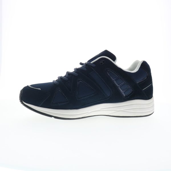 Drew Energy 40996-4V Mens Blue Narrow Suede Lace Up Lifestyle Sneakers Shoes Supply - Image 3