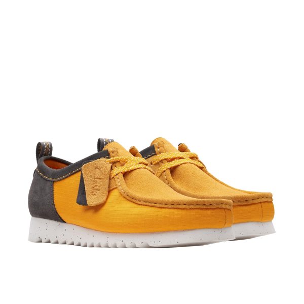 Clarks Wallabee FTRE LO 26176228 Mens Orange Leather Oxfords Casual Shoes Discount - Image 4
