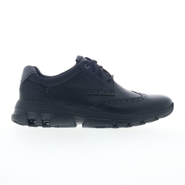 Rockport ReboundX Wingtip Mens Black Wide Oxfords Wingtip & Brogue Shoes For Cheap