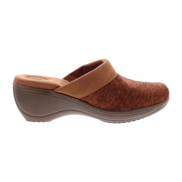 Softwalk Murietta S6015-954 Womens Brown Narrow Suede Clog Flats Shoes Fashion