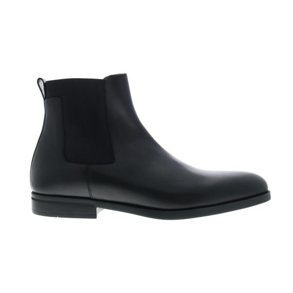 Bruno Magli Byron BM3BYRA0 Mens Black Leather Slip On Chelsea Boots Hot on Sale