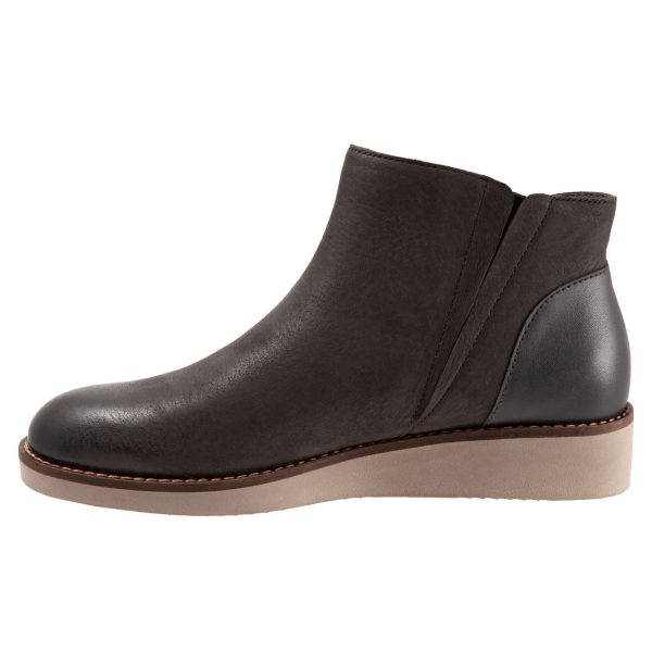 Softwalk Wesley S1963-049 Womens Brown Narrow Leather Ankle & Booties Boots For Cheap - Image 4