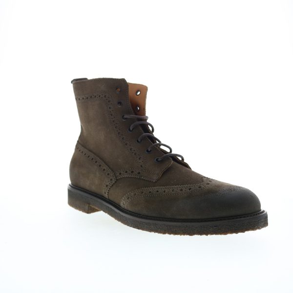 Bruno Magli Gleason BM1GLNO1 Mens Brown Suede Lace Up Casual Dress Boots For Sale - Image 2
