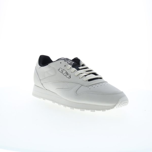 Reebok Classic Leather Sneesze Mens White Leather Lifestyle Sneakers Shoes Supply - Image 2