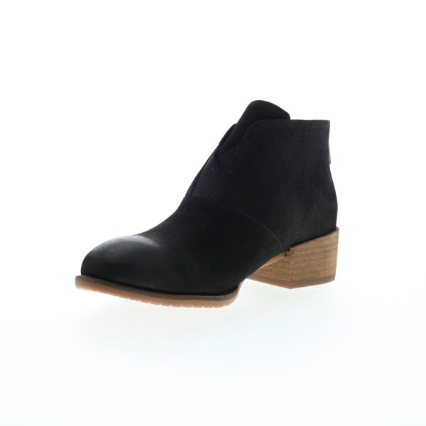 Softwalk Tilden S2060-004 Womens Black Nubuck Zipper Ankle & Booties Boots Discount - Image 4