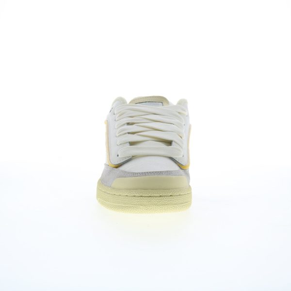 Reebok Club C Bulc Mens Beige Leather Lace Up Lifestyle Sneakers Shoes For Cheap - Image 3