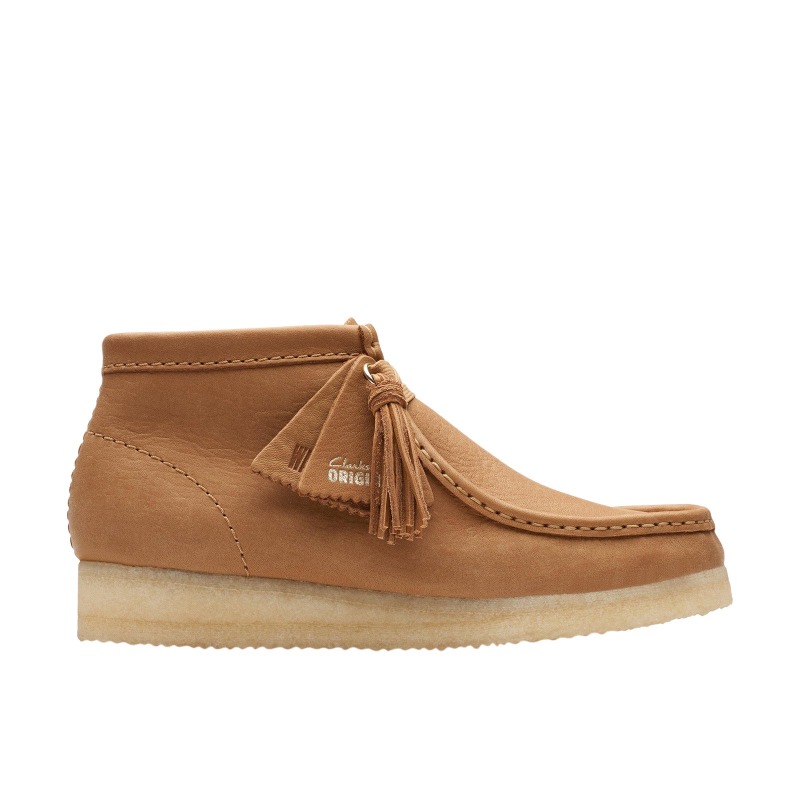 Clarks Wallabee Boot Mid 26175840 Womens Brown Leather Lace Up Chukkas Boots Sale