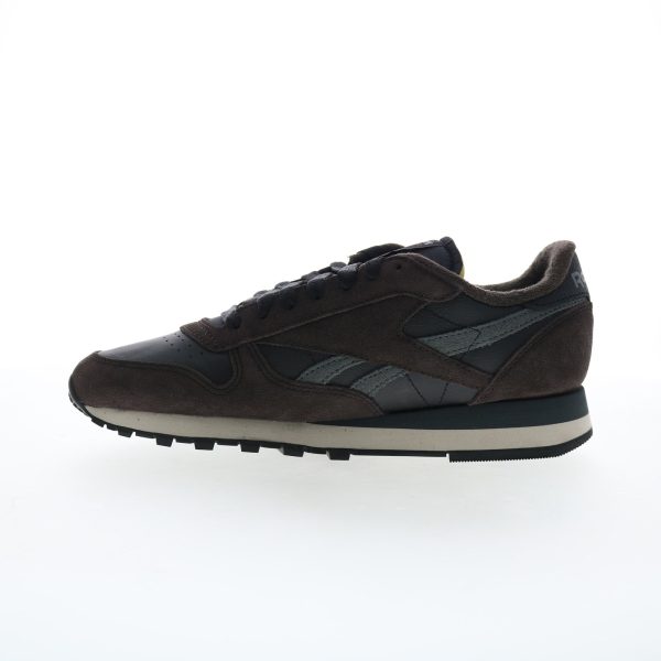 Reebok Classic Leather Mens Brown Suede Lace Up Lifestyle Sneakers Shoes For Sale - Image 5