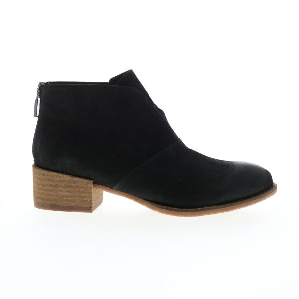 Softwalk Tilden S2060-004 Womens Black Nubuck Zipper Ankle & Booties Boots Discount