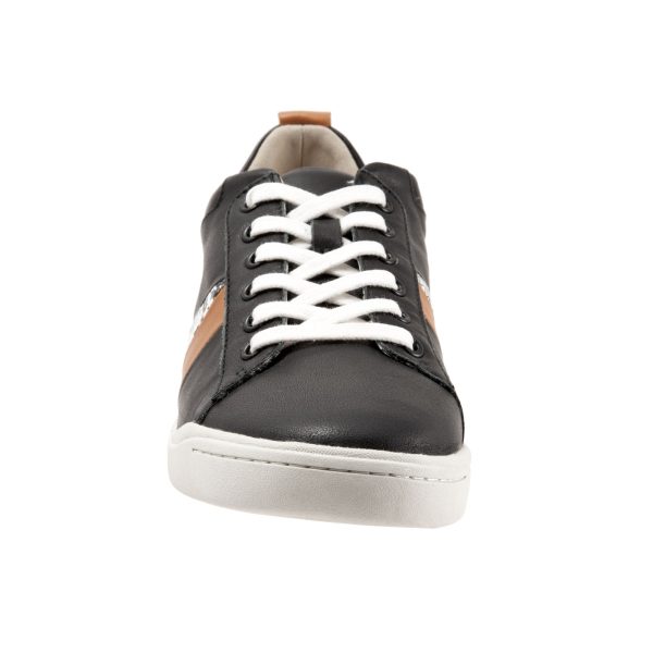 Softwalk Athens S2051-024 Womens Black Leather Lifestyle Sneakers Shoes Hot on Sale - Image 3