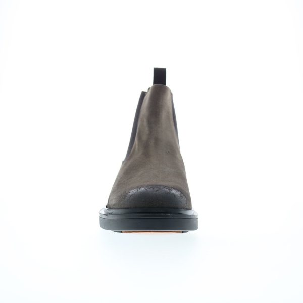Bruno Magli Paris MB2PARO1 Mens Gray Suede Slip On Chelsea Boots Fashion - Image 3