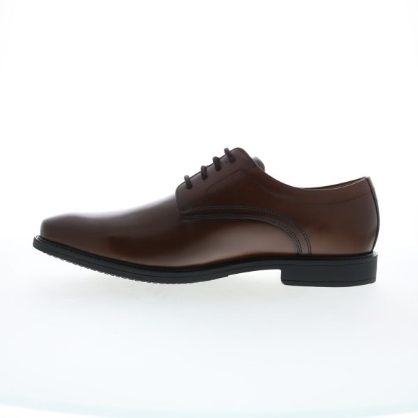 Nunn Bush Baxter Plain Toe Oxford Mens Brown Oxfords Plain Toe Shoes For Cheap - Image 3