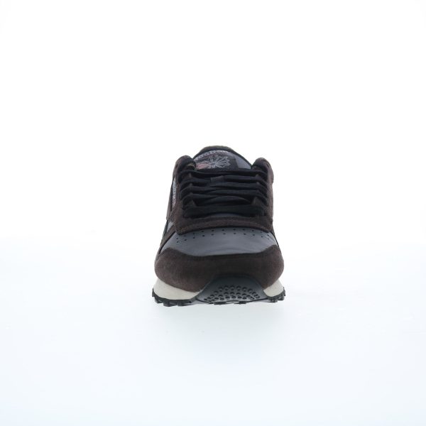 Reebok Classic Leather Mens Brown Suede Lace Up Lifestyle Sneakers Shoes For Sale - Image 3