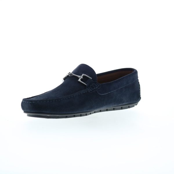 Bruno Magli Xander BM2XANN1 Mens Blue Loafers & Slip Ons Moccasin Shoes Hot on Sale - Image 4