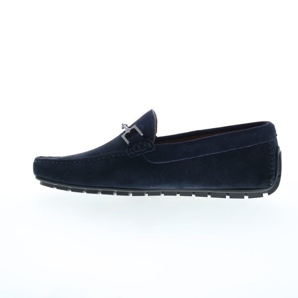 Bruno Magli Xander BM2XANN1 Mens Blue Loafers & Slip Ons Moccasin Shoes Hot on Sale - Image 5
