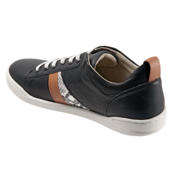 Softwalk Athens S2051-024 Womens Black Leather Lifestyle Sneakers Shoes Hot on Sale - Image 5