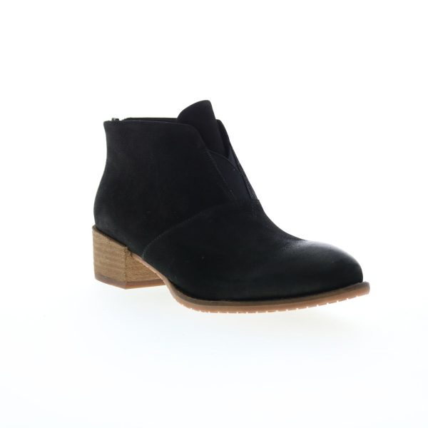 Softwalk Tilden S2060-004 Womens Black Nubuck Zipper Ankle & Booties Boots Discount - Image 2