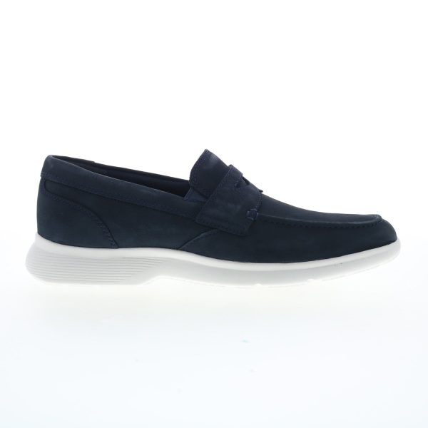 Rockport TruFlex Dressport Penny Mens Blue Loafers & Slip Ons Penny Shoes Online Hot Sale