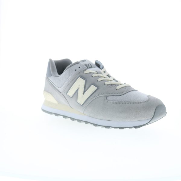 New Balance 574 U574GBG Mens Gray Suede Lace Up Lifestyle Sneakers Shoes Fashion - Image 2