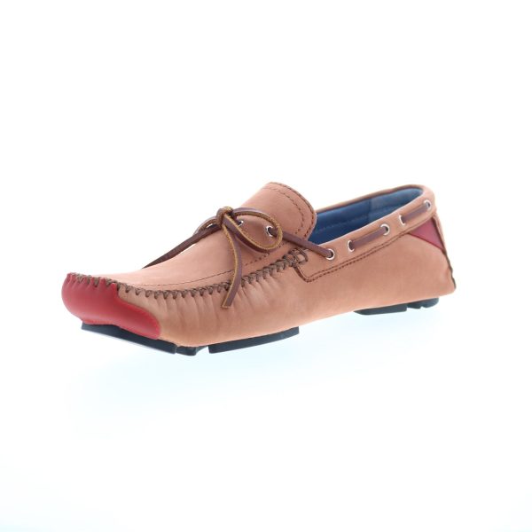 Robert Zur Frisco Mens Brown Nubuck Slip On Loafers & Slip Ons Boat Shoes Discount - Image 4