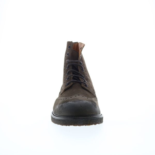 Bruno Magli Gleason BM1GLNO1 Mens Brown Suede Lace Up Casual Dress Boots For Sale - Image 3