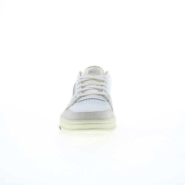 Reebok Phase Court Mens Beige Leather Lace Up Lifestyle Sneakers Shoes Supply - Image 3