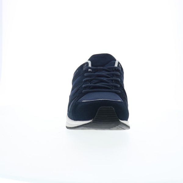 Drew Energy 40996-4V Mens Blue Narrow Suede Lace Up Lifestyle Sneakers Shoes Supply - Image 2
