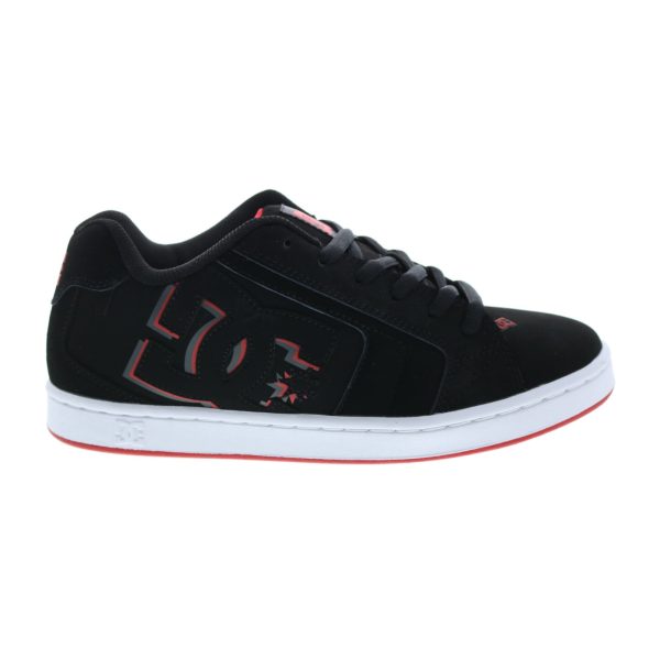 DC Net 302361-BLG Mens Black Nubuck Lace Up Skate Inspired Sneakers Shoes For Cheap