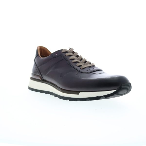 Bruno Magli Davio BM1DVOJ0 Mens Brown Leather Lifestyle Sneakers Shoes on Sale - Image 2